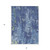 3' X 5' Navy Blue And Denim Blue Abstract Washable Indoor Outdoor Area Rug Transitional Style - Navy Blue, Denim Blue Color