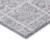 5' X 8' Lavender And Silver Medallion Washable Indoor Outdoor Area Rug