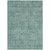 3' X 5' Teal Blue Geometric Washable Indoor Outdoor Area Rug