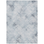 5' X 8' Navy Blue And Sky Blue Geometric Washable Indoor Outdoor Area Rug