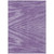 3' X 5' Purple And Ivory Abstract Washable Indoor Outdoor Area Rug - Purple, Ivory