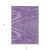 3' X 5' Purple And Ivory Abstract Washable Indoor Outdoor Area Rug