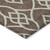 5' X 8' Chocolate And Ivory Trellis Washable Indoor Outdoor Area Rug