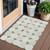 3' X 5' Green And Beige Abstract Washable Indoor Outdoor Area Rug