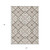 5' X 8' Taupe Brown And Ivory Geometric Washable Indoor Outdoor Area Rug