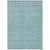 3' X 5' Teal Blue And Gray Geometric Washable Indoor Outdoor Area Rug - Teal Blue, Gray