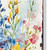 30" Blue Pink White And Yellow Solid Wood Watercolor Floral Garden Stake