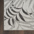 3' X 5' Gray Black And Ivory Palm Leaf Indoor Outdoor Area Rug