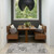 3' X 5' Gray Black And Ivory Palm Leaf Indoor Outdoor Area Rug