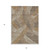 5' X 8' Brown And Ivory Floral Washable Indoor Outdoor Area Rug Transitional Style - Brown, Ivory Color