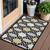 3' X 5' Black Gray And Ivory Trellis Washable Indoor Outdoor Area Rug