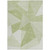 3' X 5' Artichoke Green Mint Green And Sage Geometric Washable Indoor Outdoor Area Rug