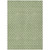 3' X 5' Green And Gray Floral Washable Indoor Outdoor Area Rug