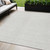 5' X 8' Ivory And Beige Geometric Washable Indoor Outdoor Area Rug Transitional Style - Ivory, Beige Color