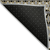 3' X 5' Charcoal Gray And Gold Quatrefoil Washable Indoor Outdoor Area Rug
