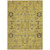 5' X 8' Gold Wheat And Gray Oriental Washable Indoor Outdoor Area Rug
