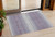3' X 5' Lavender And Ivory Abstract Washable Indoor Outdoor Area Rug - Lavender, Ivory