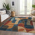 Abstract Washable Indoor Outdoor Area Rug