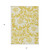 3' X 5' Gold and White Floral Washable Non Skid Indoor Outdoor Area Rug