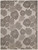 8' X 10' Taupe And Ivory Floral Indoor Outdoor Area Rug