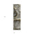 8' Runner Gray and Gold Abstract Washable Non Skid Indoor Outdoor Runner Rug