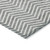 3' X 5' Gray And Ivory Chevron Washable Indoor Outdoor Area Rug - Gray, Ivory