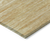 3' X 5' Gold Gray And Ivory Striped Washable Indoor Outdoor Area Rug