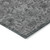3' X 5' Gray Charcoal And Silver Floral Washable Indoor Outdoor Area Rug