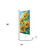 30" Yellow Brown And Green Solid Wood Sunflowers Garden Stake Classic Design