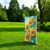 30" Yellow Brown And Green Solid Wood Sunflowers Garden Stake Classic Design