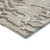 5' X 8' Beige Brown And Ivory Abstract Washable Indoor Outdoor Area Rug