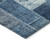 3' X 5' Navy Blue And Sky Blue Patchwork Washable Indoor Outdoor Area Rug