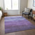 5' X 8' Purple And Lavender Abstract Washable Indoor Outdoor Area Rug - Purple, Lavender
