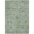 3' X 5' Artichoke Green And Gray Floral Washable Indoor Outdoor Area Rug - Artichoke Green, Gray