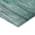 3' X 5' Teal Blue Aqua And Gray Striped Washable Indoor Outdoor Area Rug