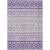 3' X 5' Purple Lavender And Ivory Geometric Washable Indoor Outdoor Area Rug