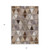 3' X 5' Brown Beige And Khaki Geometric Washable Indoor Outdoor Area Rug