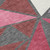3' X 5' Burgundy Pink And Charcoal Geometric Washable Indoor Outdoor Area Rug