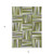 5' X 8' Green Gray And Ivory Geometric Washable Indoor Outdoor Area Rug