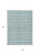 3' X 5' Teal Blue And Ivory Geometric Washable Indoor Outdoor Area Rug - Teal Blue, Ivory