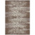 3' X 5' Brown Beige And Ivory Striped Washable Indoor Outdoor Area Rug - Brown, Beige, Ivory