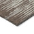 3' X 5' Brown Beige And Ivory Striped Washable Indoor Outdoor Area Rug - Brown, Beige, Ivory