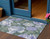 3' X 5' Lavender And Olive Green Floral Washable Indoor Outdoor Area Rug