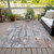 3' X 5' Copper And Gray Abstract Washable Indoor Outdoor Area Rug - Copper, Gray