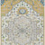 3' X 5' Gold Ivory And Blue Oriental Washable Indoor Outdoor Area Rug