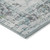 3' X 5' Teal Blue And Gray Floral Washable Indoor Outdoor Area Rug - Teal Blue, Gray