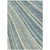3' X 5' Sky Blue Beige And Tan Striped Washable Indoor Outdoor Area Rug