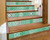 7" X 7" Green And White Mosaic Peel And Stick Removable Tiles