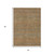 3' X 5' Taupe And Brown Striped Washable Indoor Outdoor Area Rug - Taupe, Brown