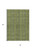 5' X 8' Olive Green And Lime Green Striped Washable Indoor Outdoor Area Rug